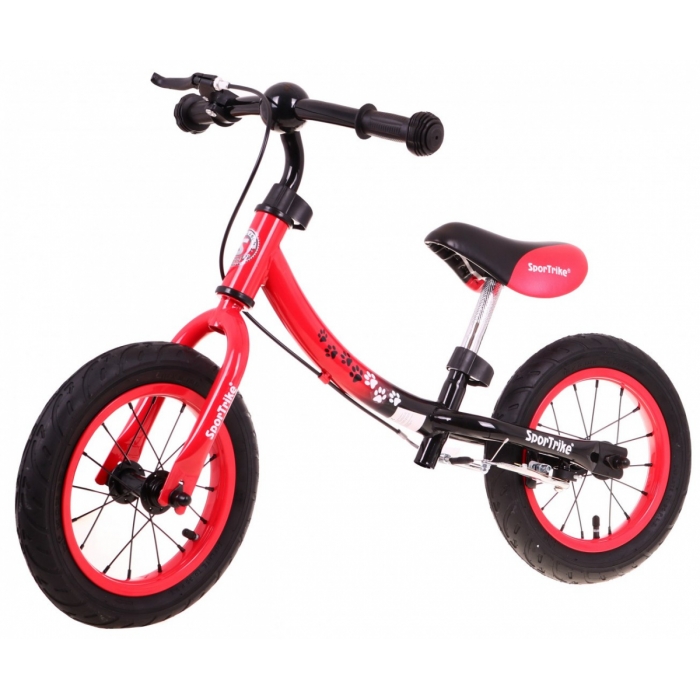 Bicicleta fara pedale cu frana, cadru variabil si roti gonflabile Boomerang SporTrike rosu - 5