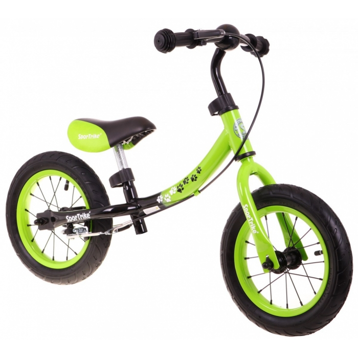 Bicicleta fara pedale cu frana, cadru variabil si roti gonflabile Boomerang SporTrike verde - 5