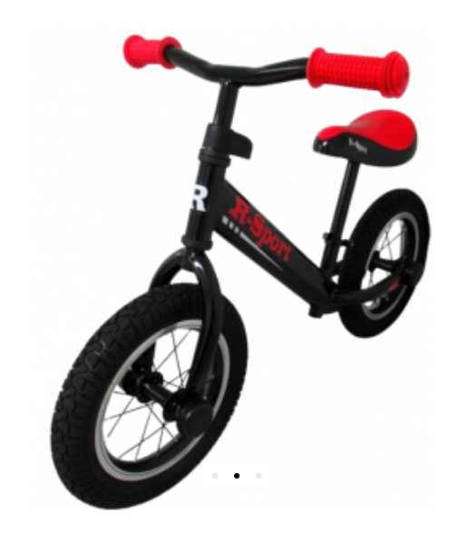 Bicicleta fara pedale cu roti gonflabile R2 R-Sport negru - 2 | YEO