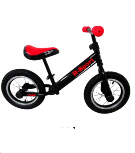 Bicicleta fara pedale cu roti gonflabile R2 R-Sport negru - 1 | YEO