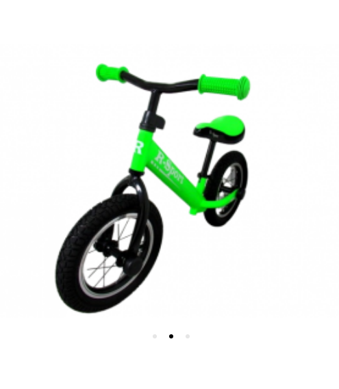 Bicicleta fara pedale cu roti gonflabile R2 R-Sport verde