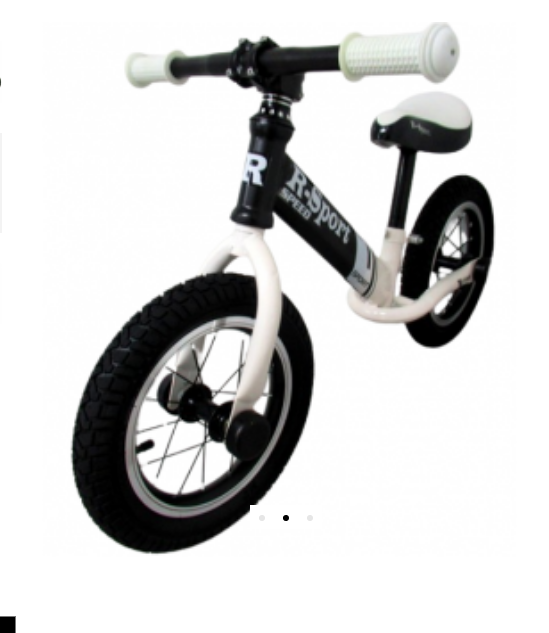 Bicicleta fara pedale cu roti gonflabile R8 R-Sport alb - 2 | YEO