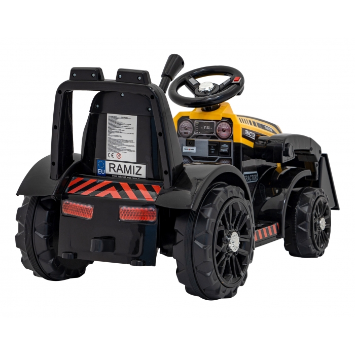 Buldozer electric 6V cupa mobila 86x40x42 cm galben - 1