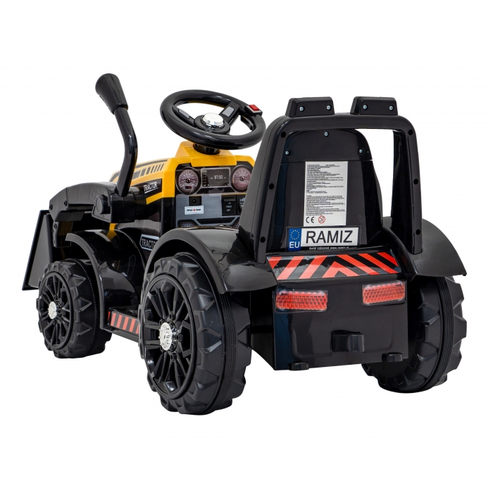 Buldozer electric 6V cupa mobila 86x40x42 cm galben - 3