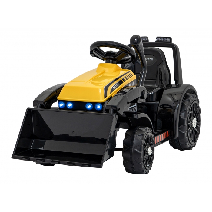 Buldozer electric 6V cupa mobila 86x40x42 cm galben - 5