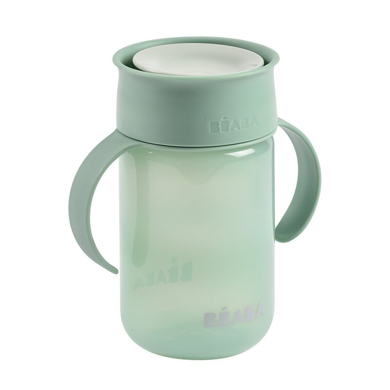 Cana de invatare Beaba 340 ml sage green - 2 | YEO