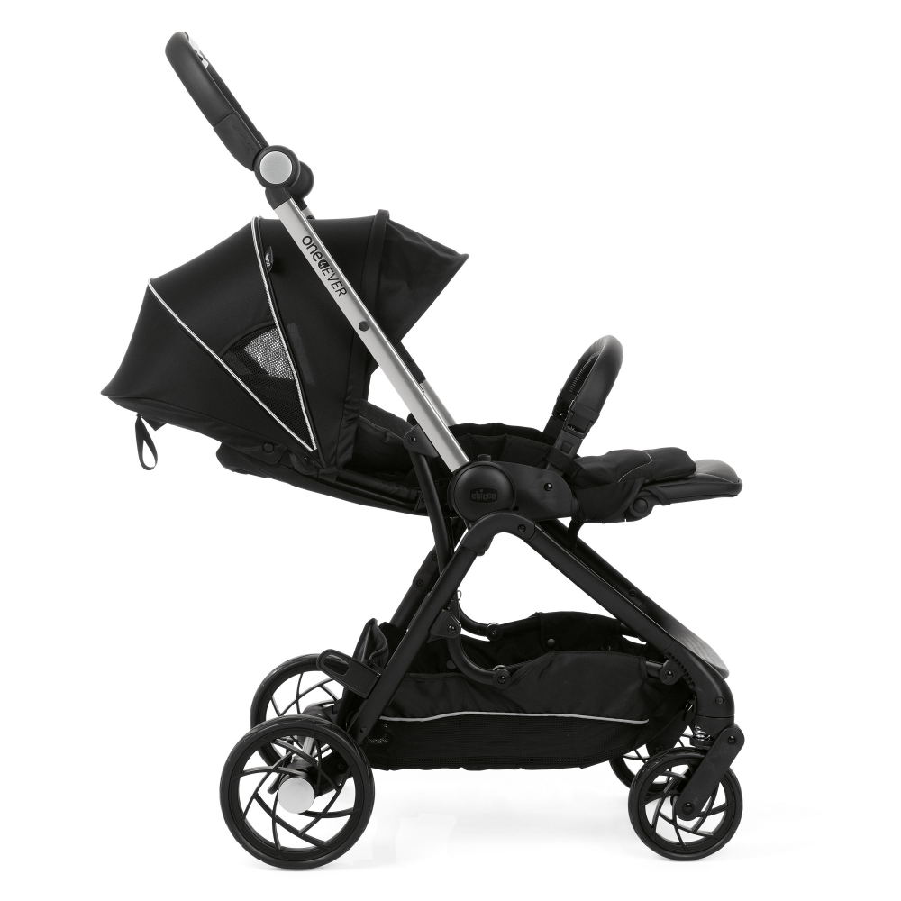 Carucior copii 4 in 1 Chicco One4Ever cu scaun auto Kory Plus ISize Pirate Black - 2