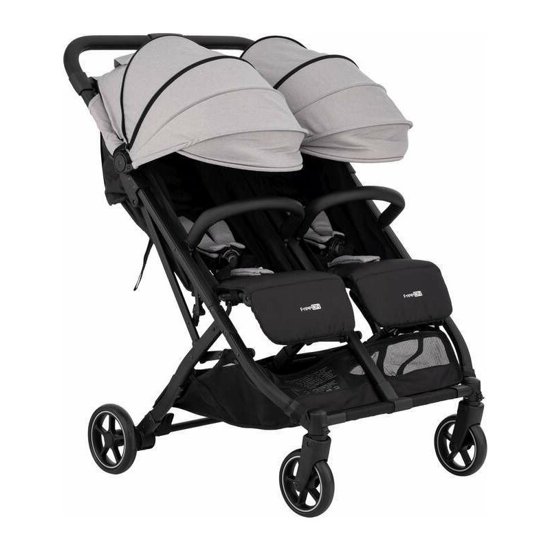 Carucior gemeni FreeON Active Twin de la nastere pana la 22 kg grey - 1