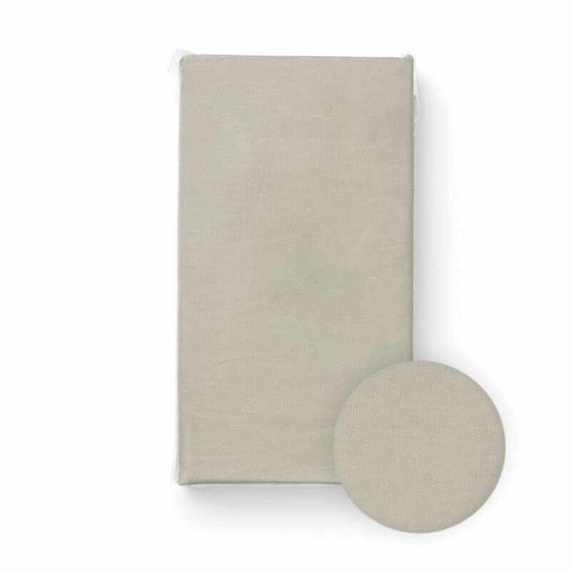 Cearceaf cu elastic Bocioland pentru patut din 100 bumbac jersey 120x60 cm 0 luni+ beige