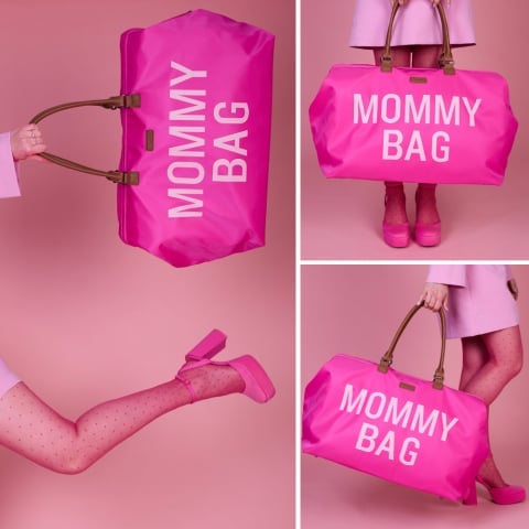 Geanta de infasat Childhome mommy bag pop pink - 4