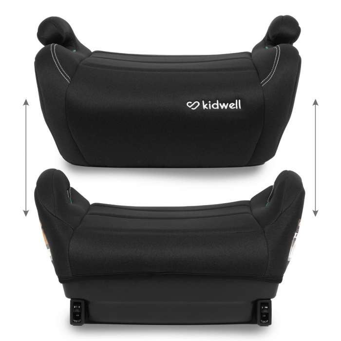 Inaltator auto 125-150 cm cu Isofix Kidwell Ovan black - 5