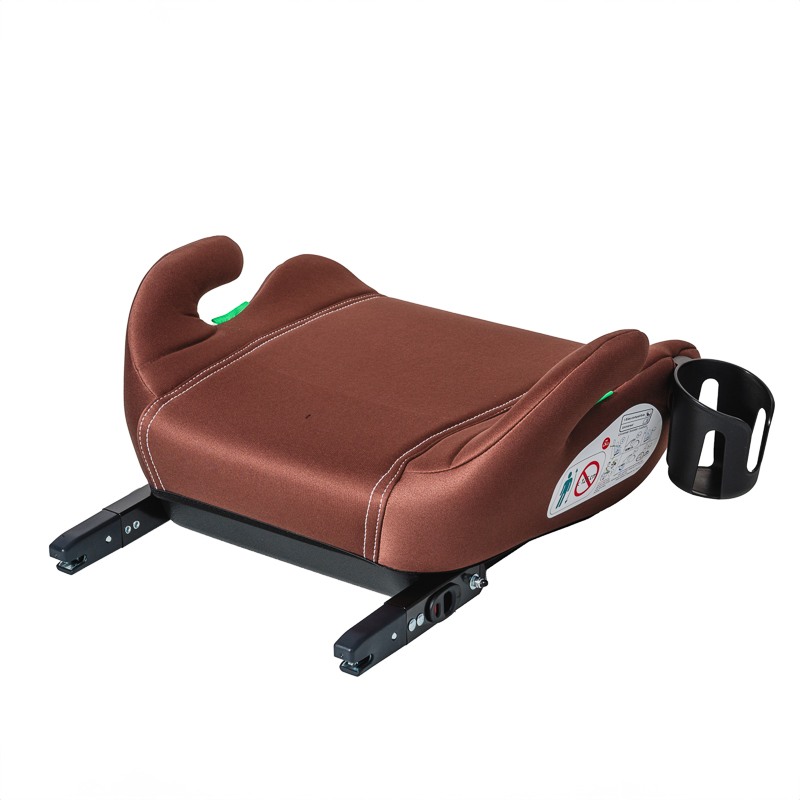 Inaltator auto cu Isofix Buf Boof iSize hero omologat R129 125-150 cm sau 22-36 kg maro - 2