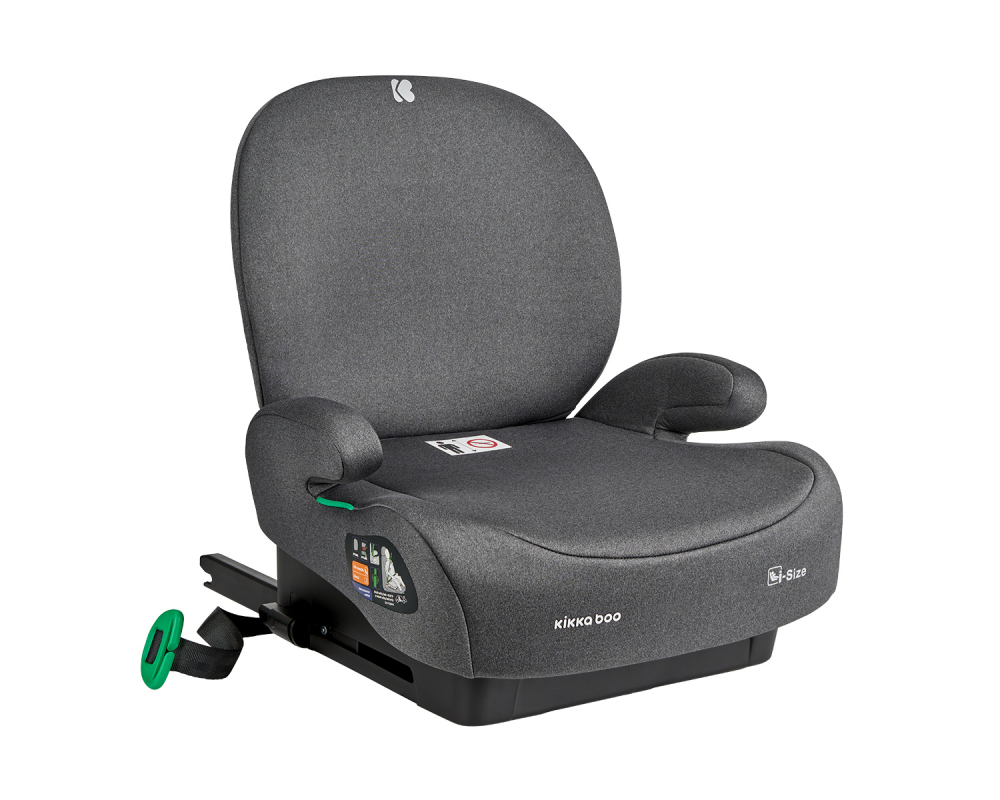 Inaltator auto cu isofix si spatar detasabil 125-150 cm i-Boost i-Size Dark Grey