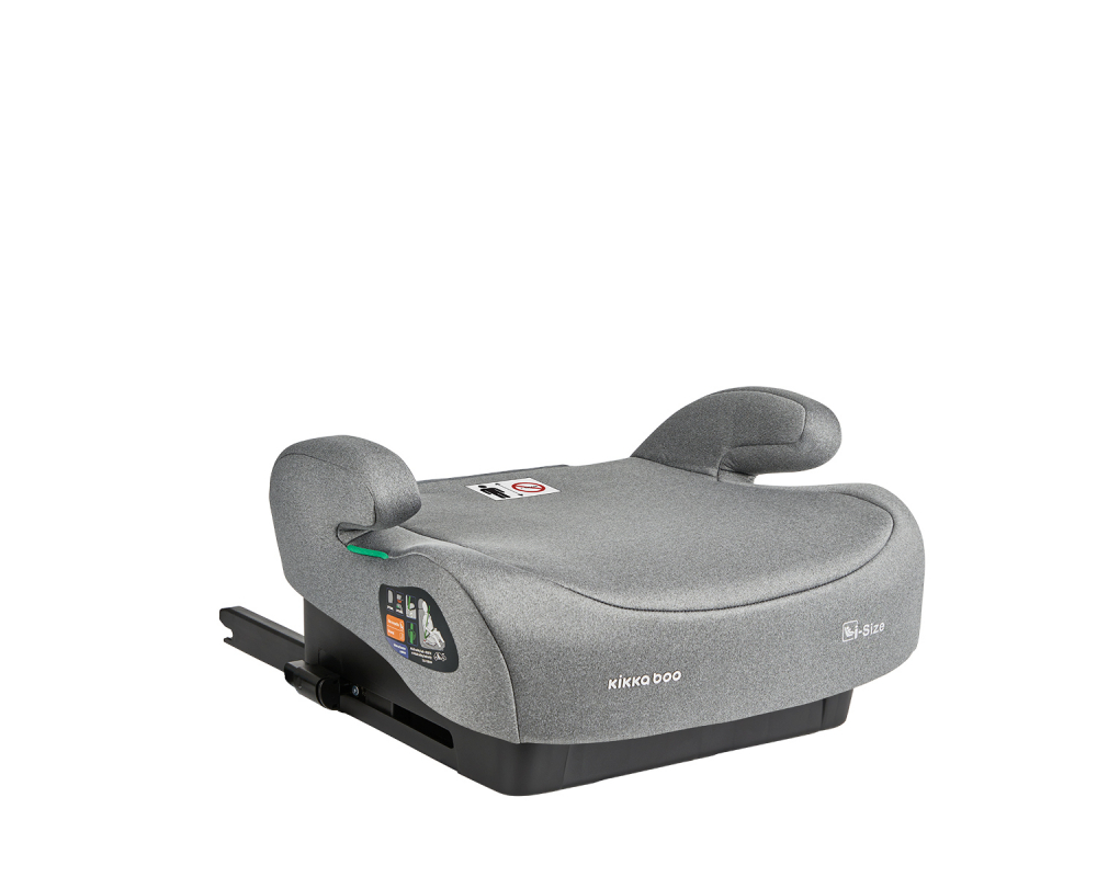 Inaltator auto cu isofix si spatar detasabil 125-150 cm i-Boost i-Size Light Grey