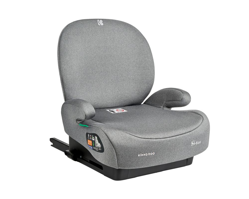 Inaltator auto cu isofix si spatar detasabil 125-150 cm i-Boost i-Size Light Grey - 1 | YEO