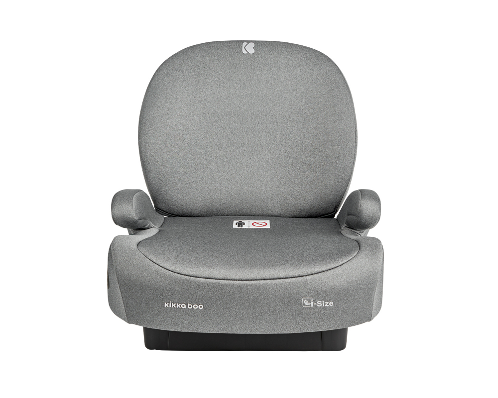 Inaltator auto cu isofix si spatar detasabil 125-150 cm i-Boost i-Size Light Grey - 3