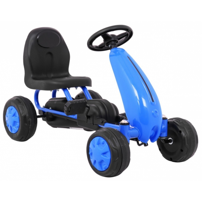 Kart cu pedale Gokart albastru - 5