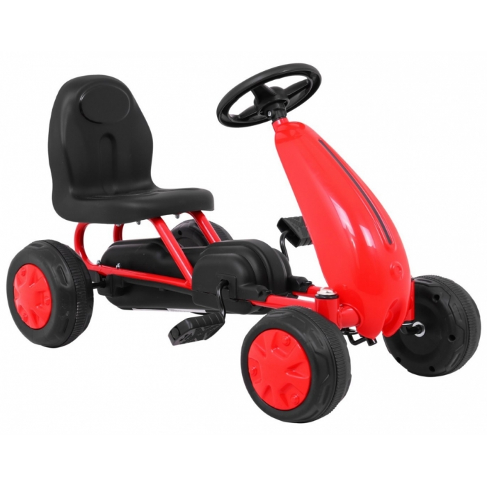 Kart cu pedale Gokart rosu - 5