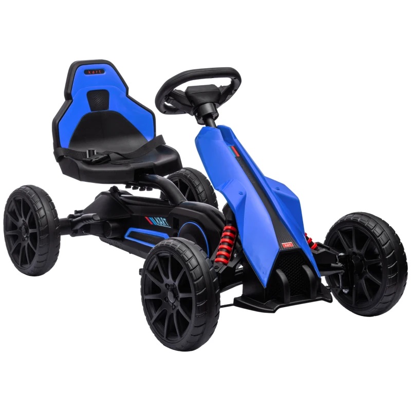 Kart cu pedale si roti EVA Nichiduta Performance Blue - 3