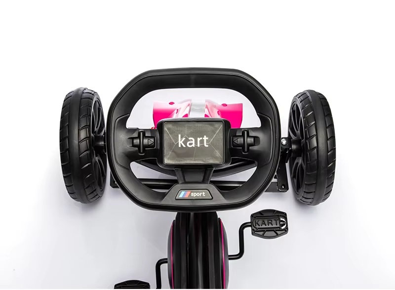 Kart cu pedale si roti EVA Nichiduta Performance Pink