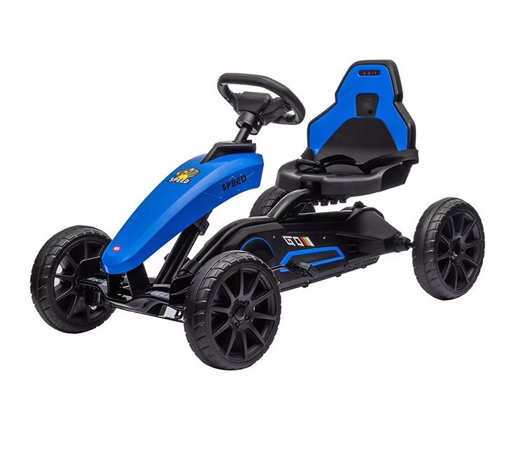 Kart cu pedale si roti EVA Nichiduta Speed Blue - 4