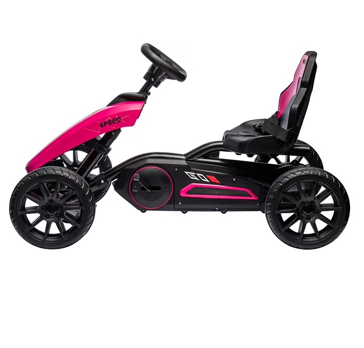 Kart cu pedale si roti EVA Nichiduta Speed Pink