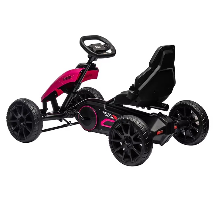 Kart cu pedale si roti EVA Nichiduta Speed Pink - 1 | YEO