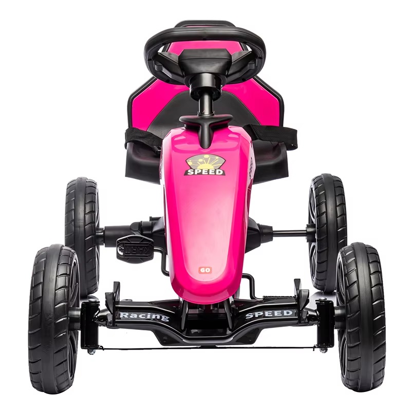 Kart cu pedale si roti EVA Nichiduta Speed Pink - 5