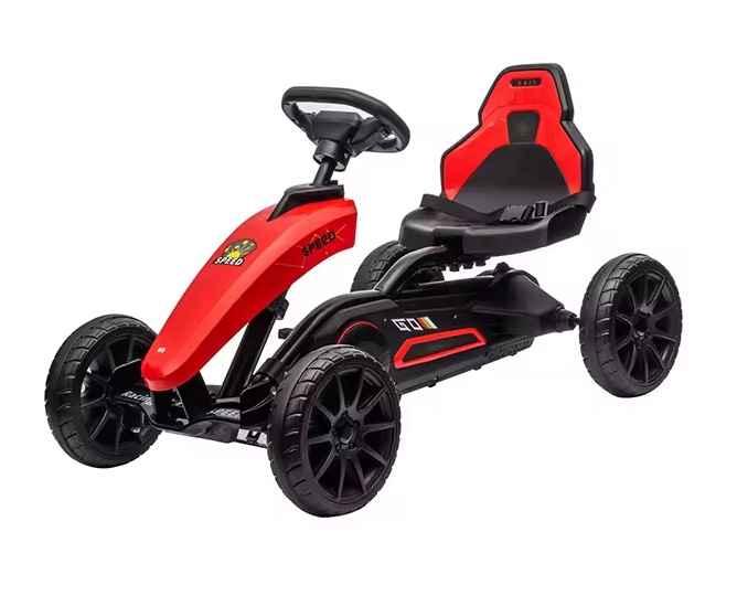 Kart cu pedale si roti EVA Nichiduta Speed Red - 3