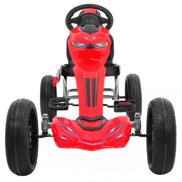 Kart cu pedale si roti Eva 3 ani+ Gokart Grand Ride rosu - 2