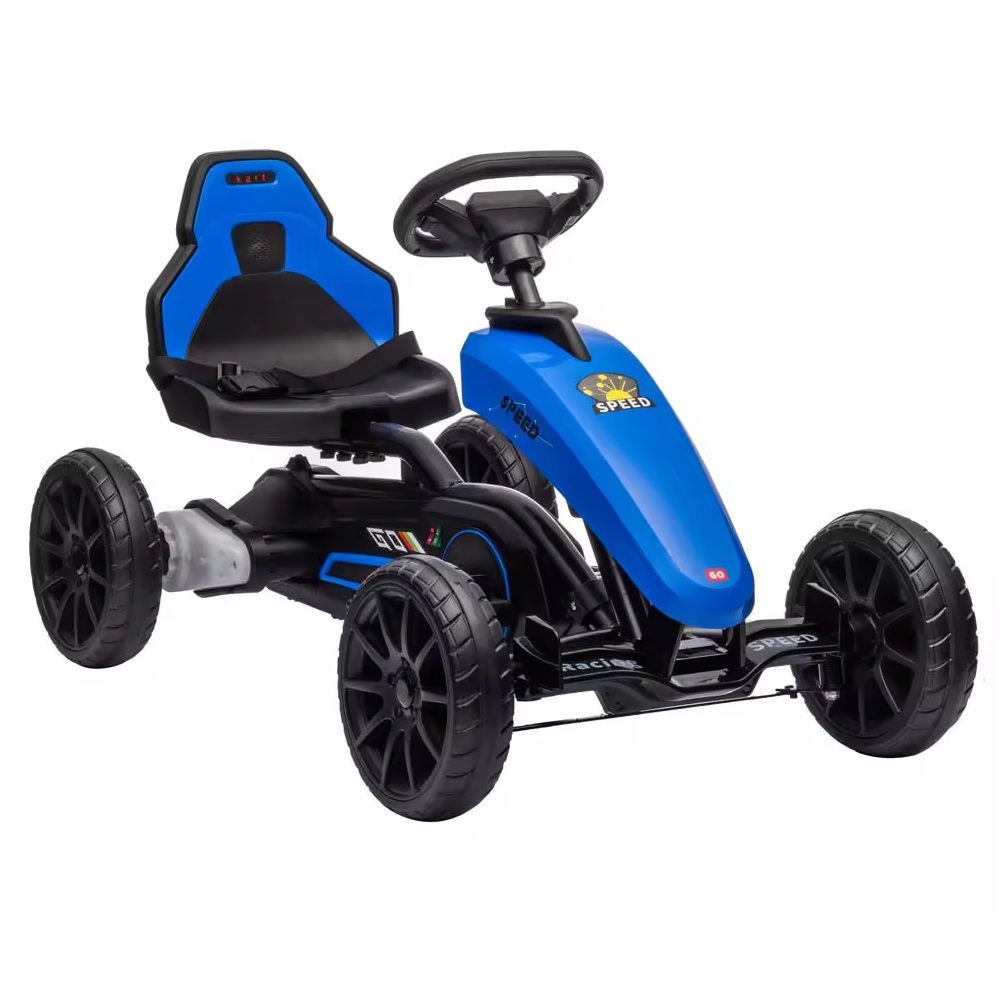 Kart electric 12V pentru copii cu roti EVA Nichiduta Speed Blue - 4