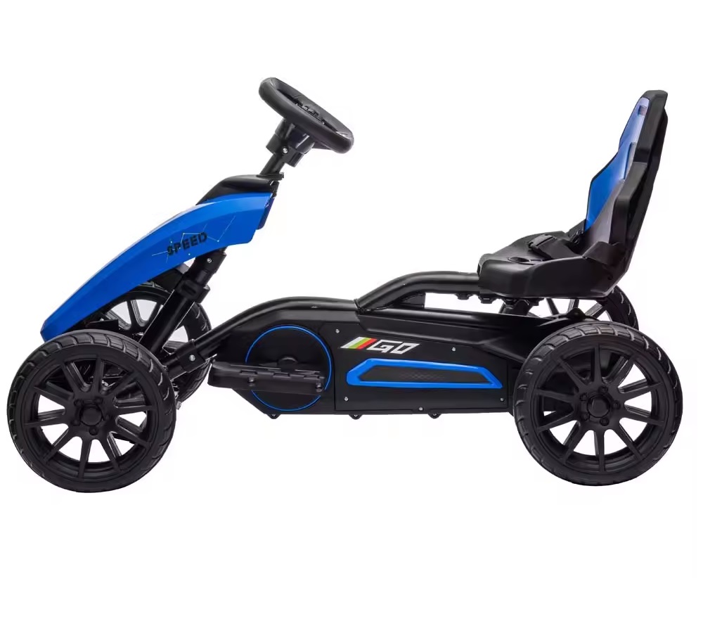 Kart electric 12V 45W pentru copii cu roti EVA Nichiduta Speed Blue - 1