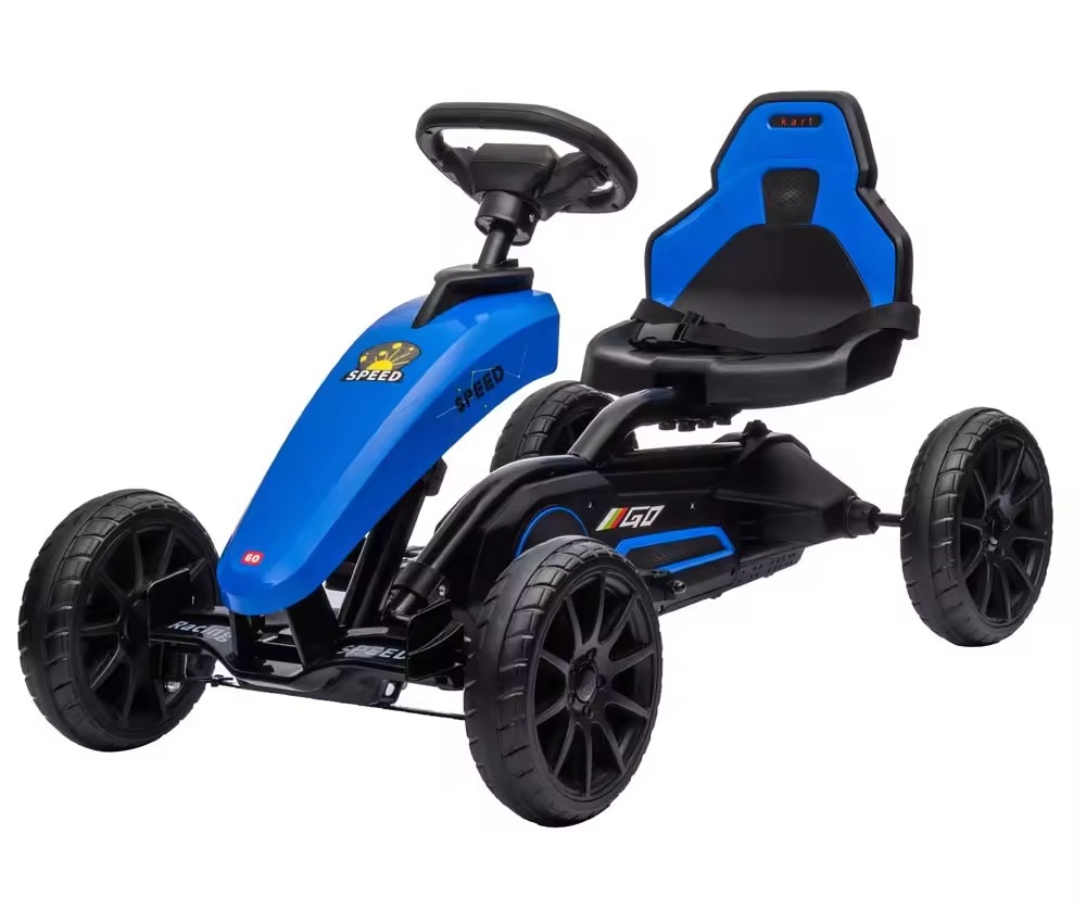 Kart electric 12V 45W pentru copii cu roti EVA Nichiduta Speed Blue - 2