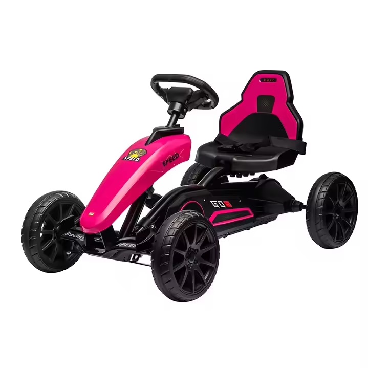 Kart electric 12V pentru copii cu roti EVA Nichiduta Speed Pink - 3