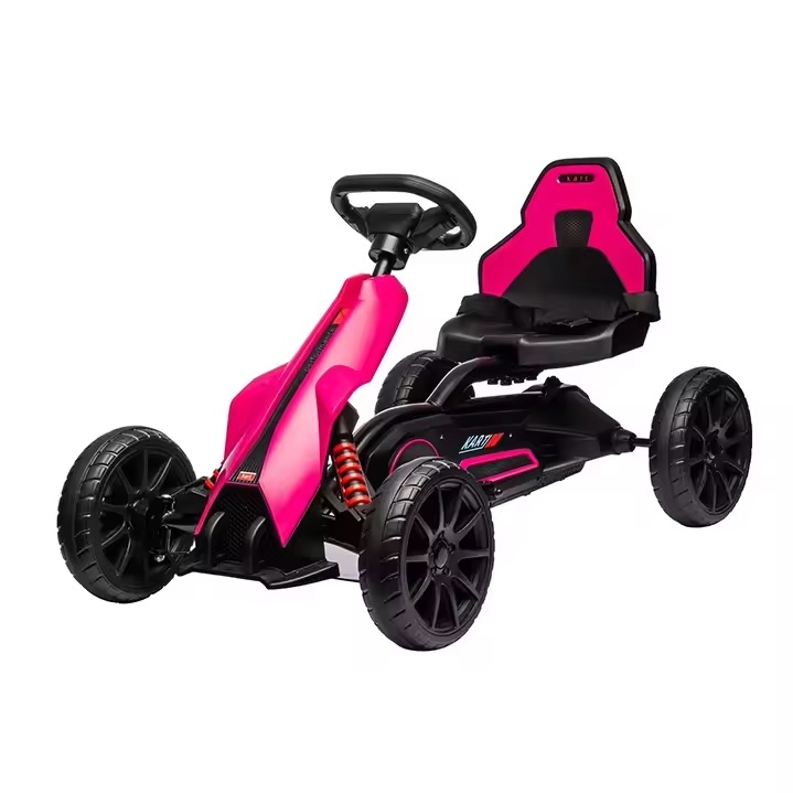 Kart electric 12V pentru copii cu roti EVA Nichiduta Go kart Sport Pink - 7