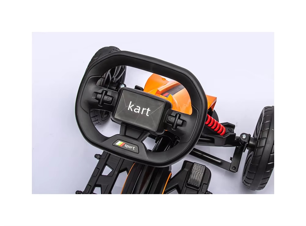 Kart electric 12V 45W pentru copii cu roti EVA Nichiduta Go kart Sport Yellow - 1