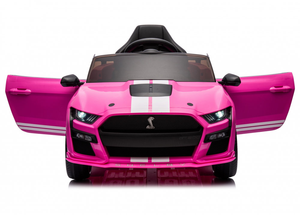 Masinuta electrica 12V cu telecomanda 2.4G licenta Ford MustangGT500 and Shelby Cobra Pink 60W - 2