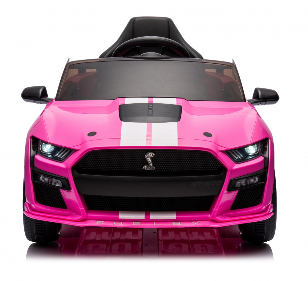 Masinuta electrica 12V cu telecomanda 2.4G licenta Ford MustangGT500 and Shelby Cobra Pink - 5