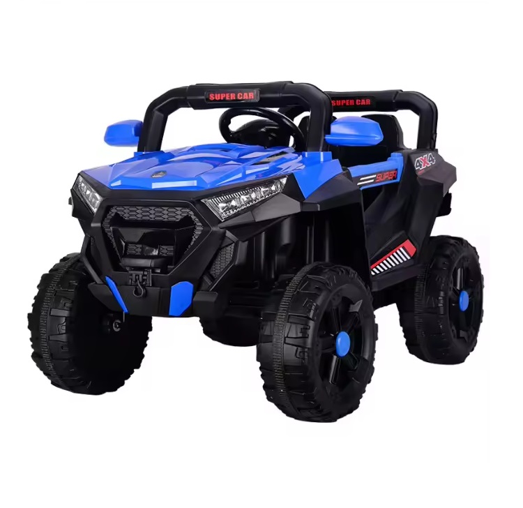 Masinuta electrica 12V cu telecomanda si scaun din piele Nichiduta Super Car Blue - 2