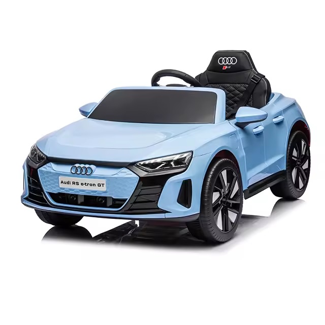 Masinuta electrica cu echipare Premium si licenta Audi E-tron GT Blue - 6