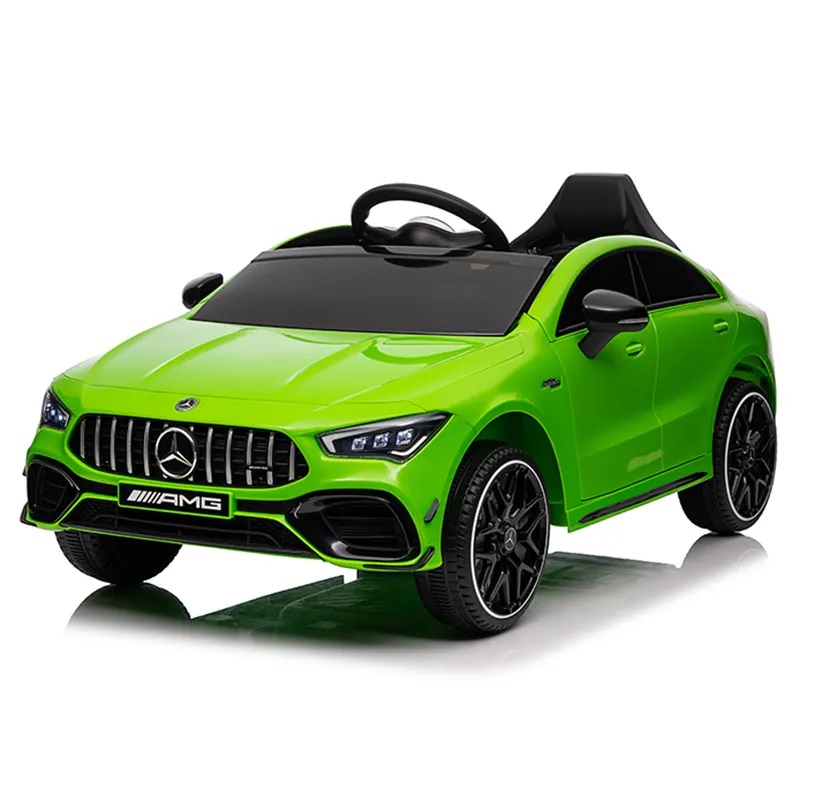 Masinuta electrica cu echipare Premium si licenta Mercedes Benz CLA45 Green - 1