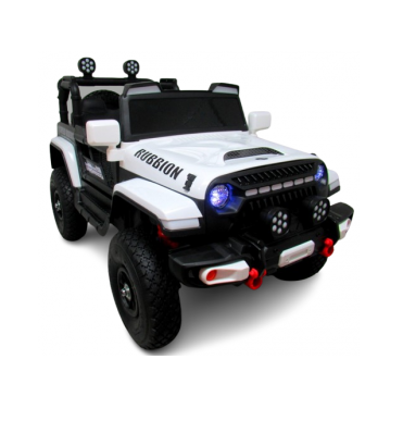 Masinuta electrica cu telecomanda si functie de balansare Jeep X7 4x4 roti gonflabile R-sport alb 140W - 4