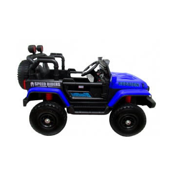 Masinuta electrica cu telecomanda si functie de balansare Jeep X7 4x4 roti gonflabile R-sport albastru 140W - 3