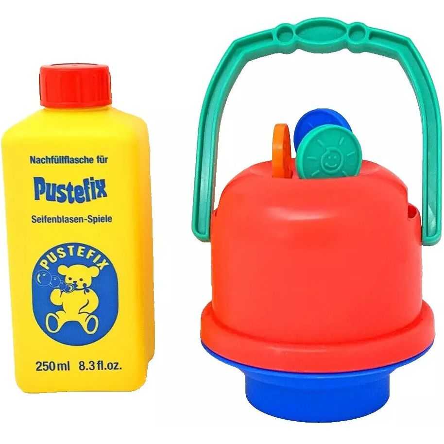 Mega galetusa cu 3 inele mari si 1l solutie baloane de sapun Pustefix bubble toys - 2 | YEO