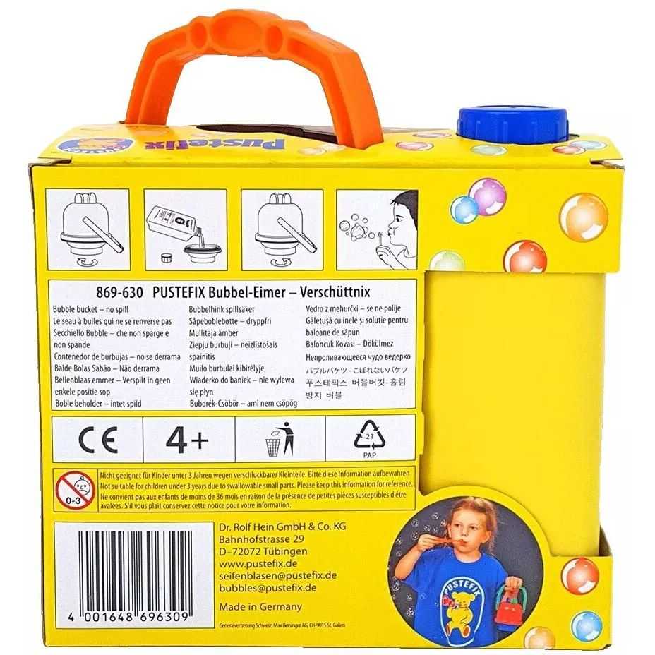 Mega galetusa cu 3 inele mari si 1l solutie baloane de sapun Pustefix bubble toys - 3