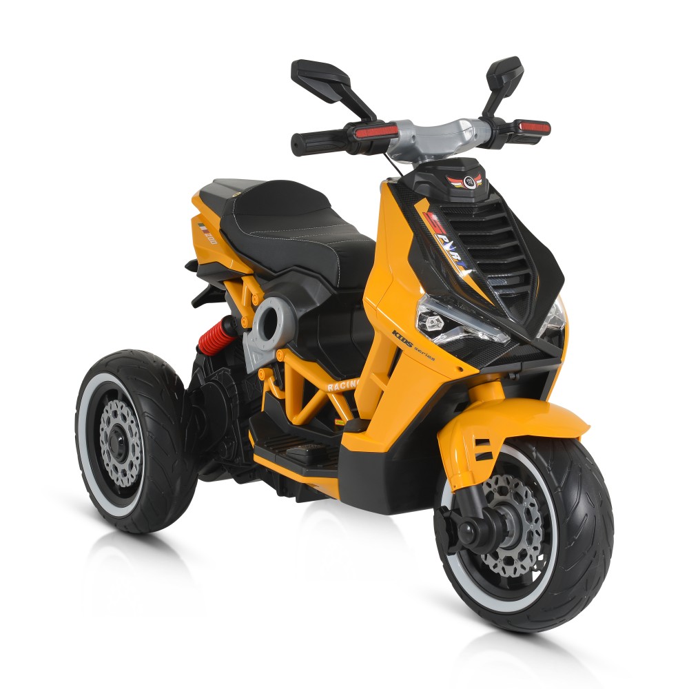 Motocicleta electrica cu lumini MP3 si USB Yellow - 2 | YEO