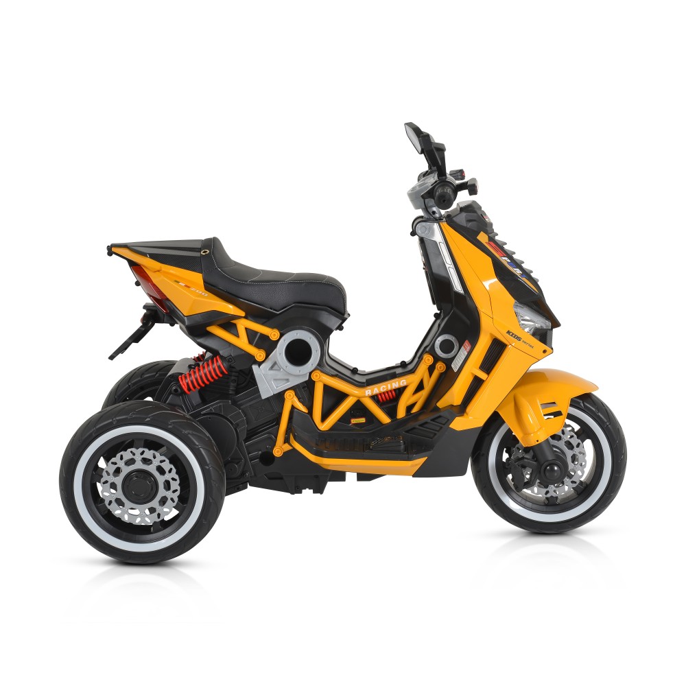 Motocicleta electrica cu lumini MP3 si USB Yellow - 1 | YEO