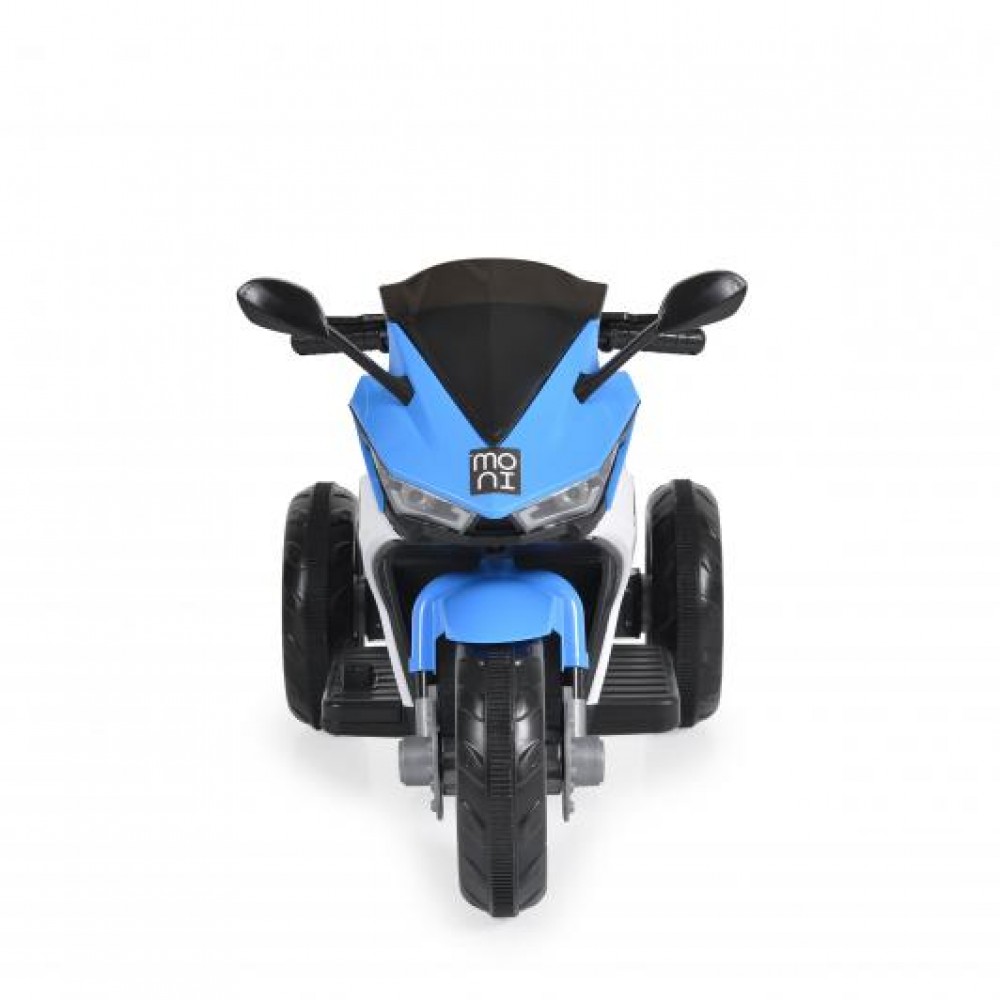 Motocicleta electrica cu 3 roti MP3USB acumulator si lumini LED Hurricane Blue - 3 | YEO