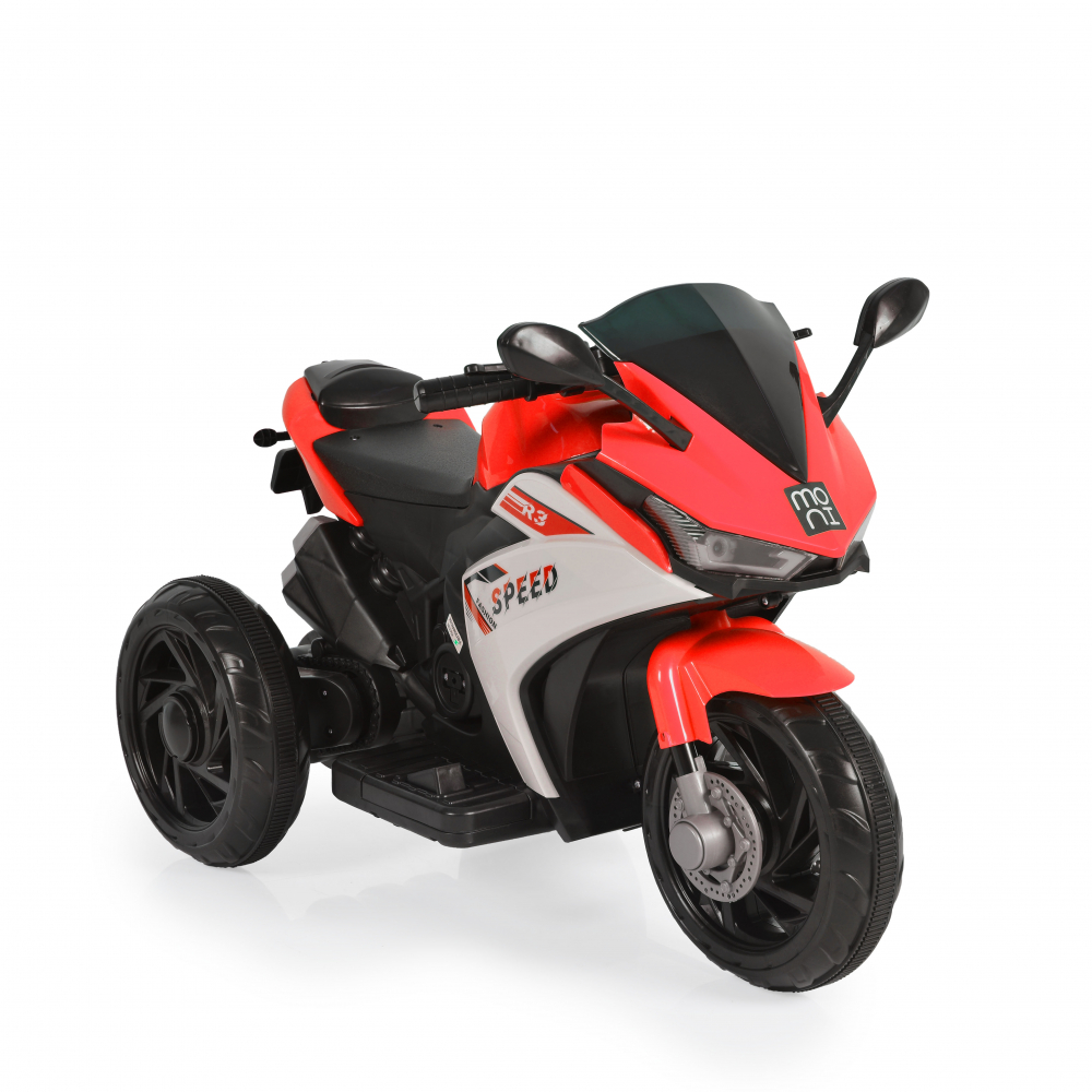 Motocicleta electrica 60W  MP3USB acumulator si lumini LED Hurricane Red