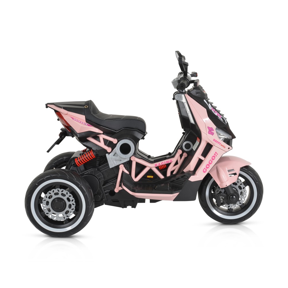 Motocicleta electrica 70W cu lumini MP3 si USB Pink - 1